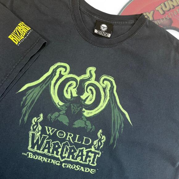 Y2K Jinx World Of Warcraft The Burning Crusade Graphic Tee - Picture 1 of 6